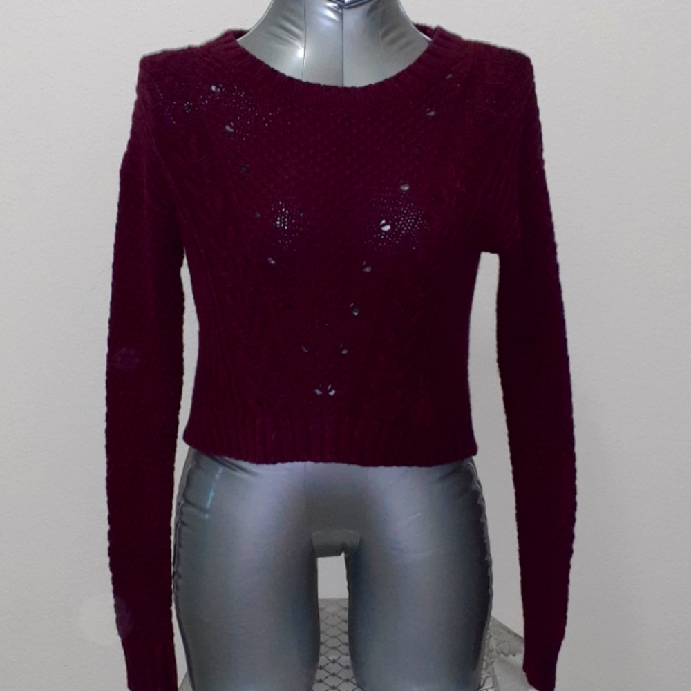 Cropped Knit Sweater